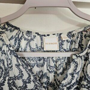 Zac & Rachel Peasant Blouse, Size L